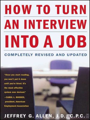 cover image of How to Turn an Interview into a Job